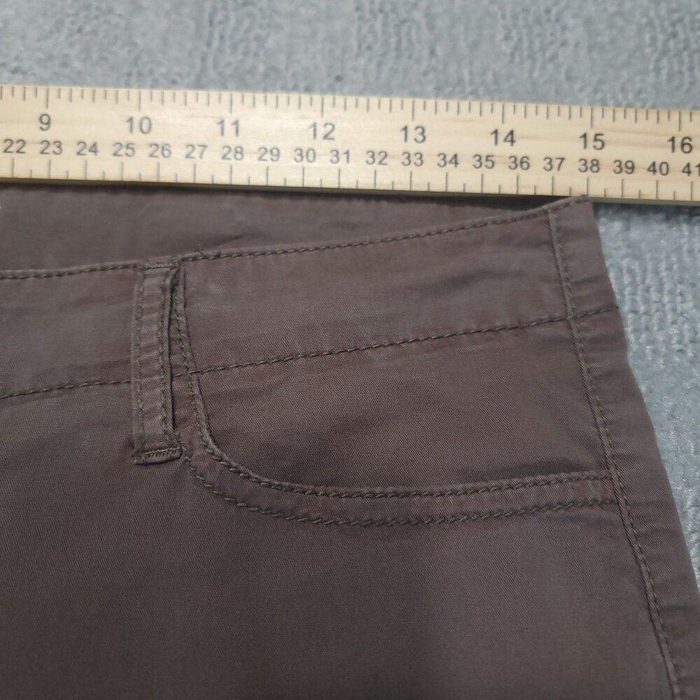 Michael Kors Womens 4 (30x30) Pants Ankle Zip Low Rise Brown Stretch Trousers - Picture 7 of 13